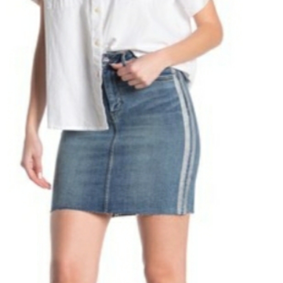 Nwt Sam Edelman the Jenny denim stripe skirt 30/10 - Picture 2 of 3